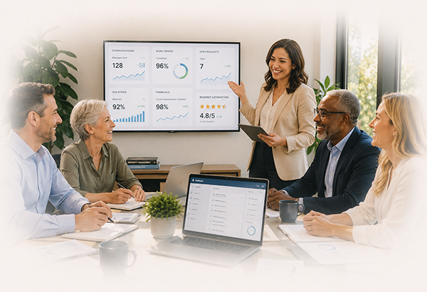 Board portal, live financial data