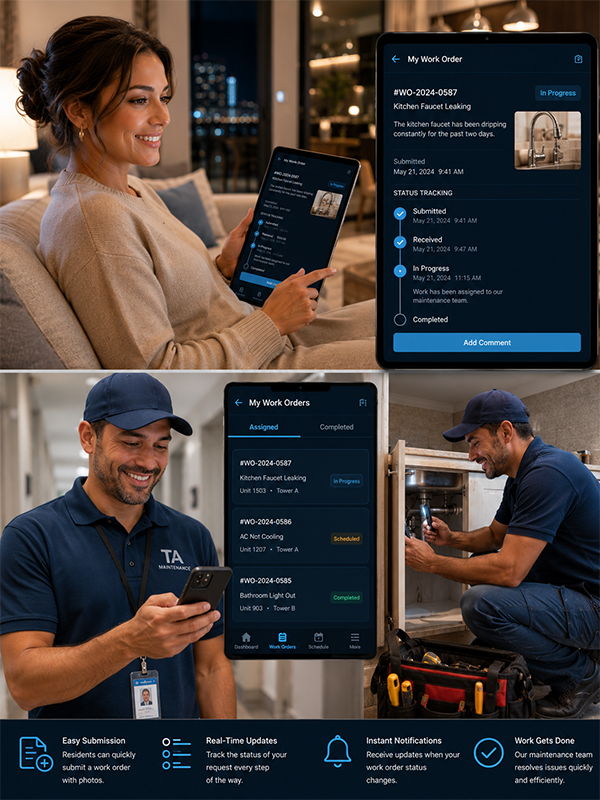 Work order management, maintenance tracking